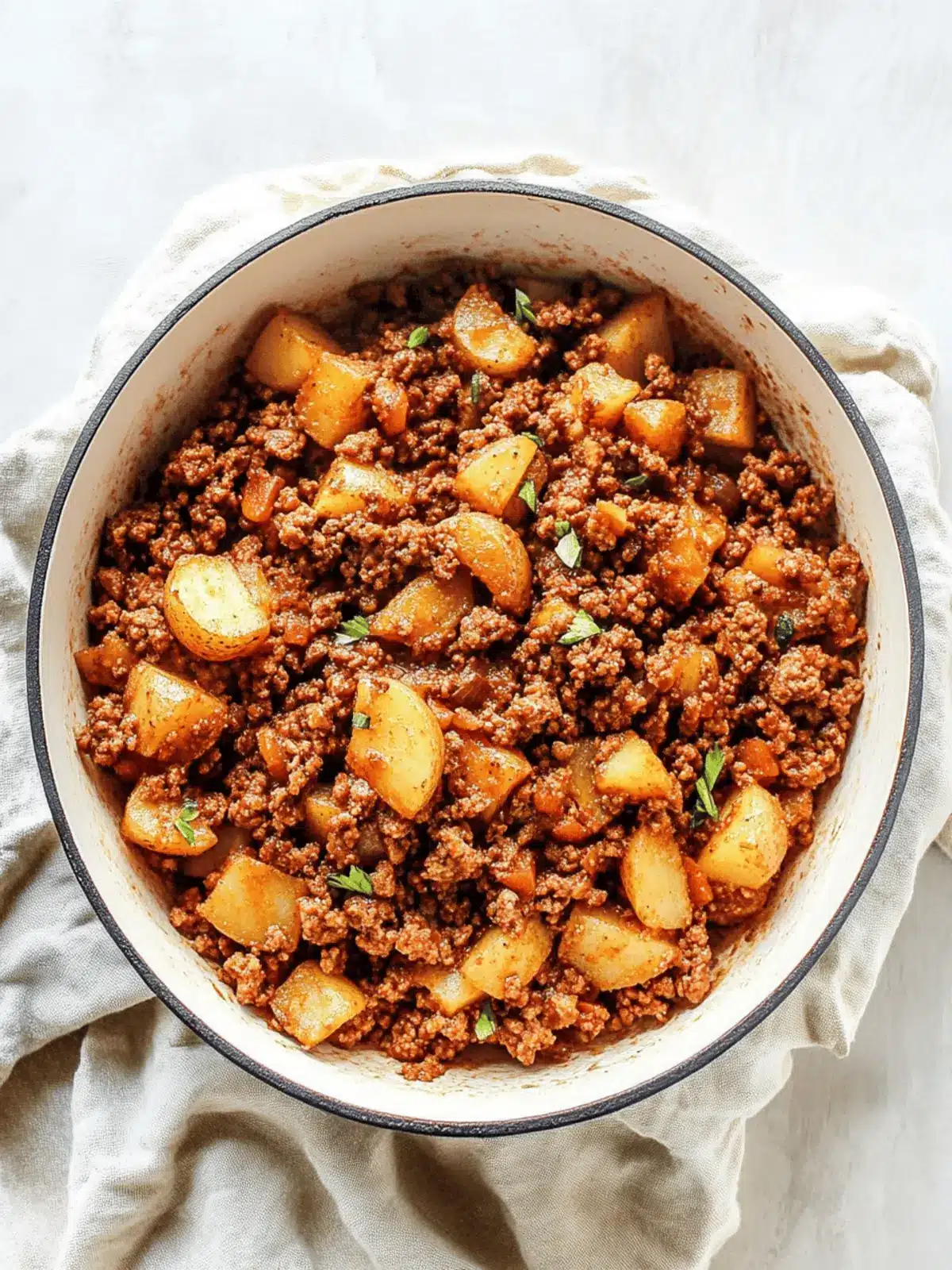 Easy Ground Turkey with Potatoes