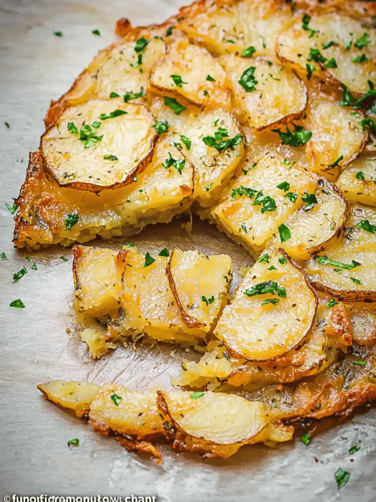 Savory Sliced Potato Cake: Easy, Crispy Comfort Food Delight
