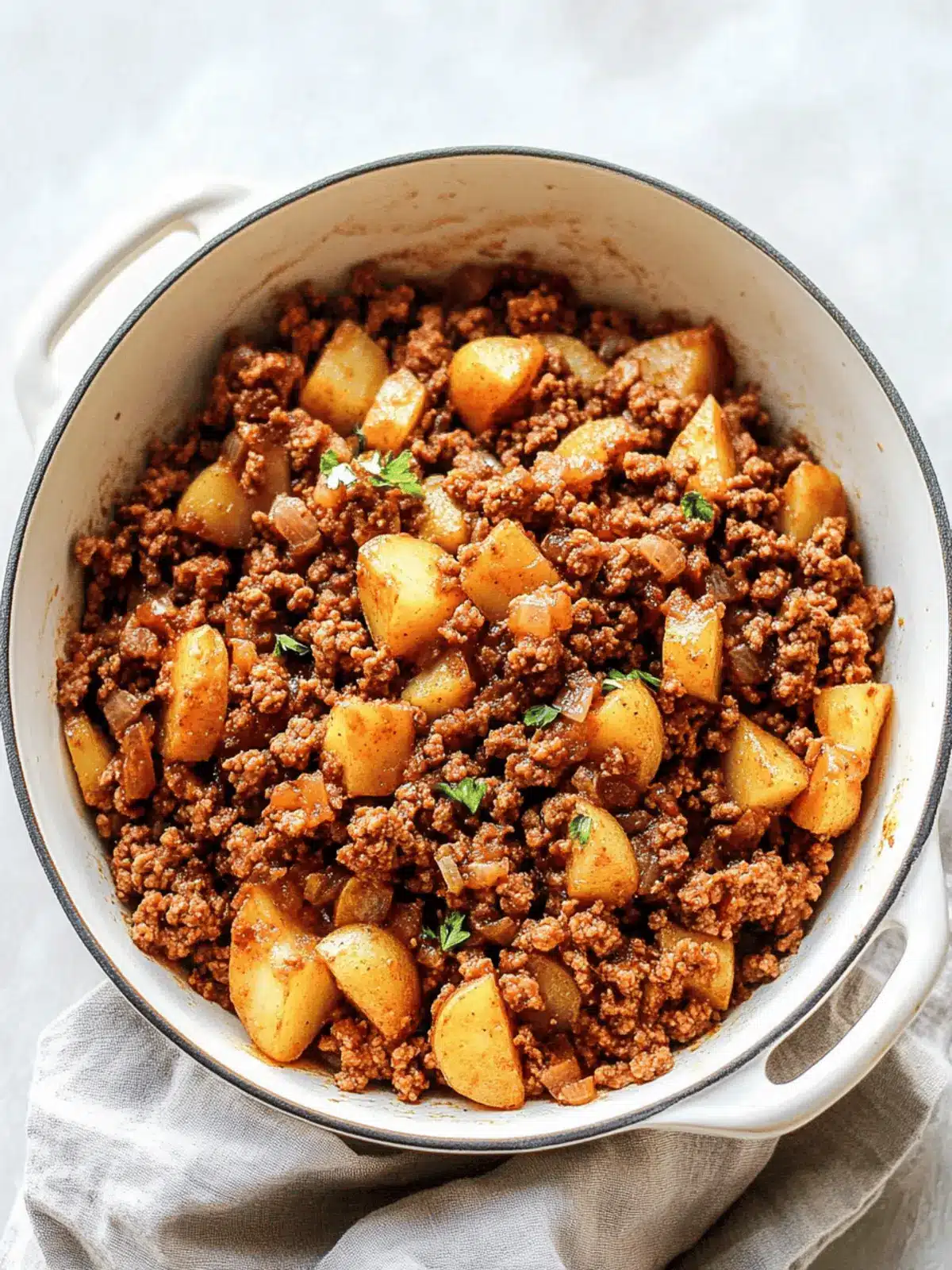 Easy Ground Turkey with Potatoes