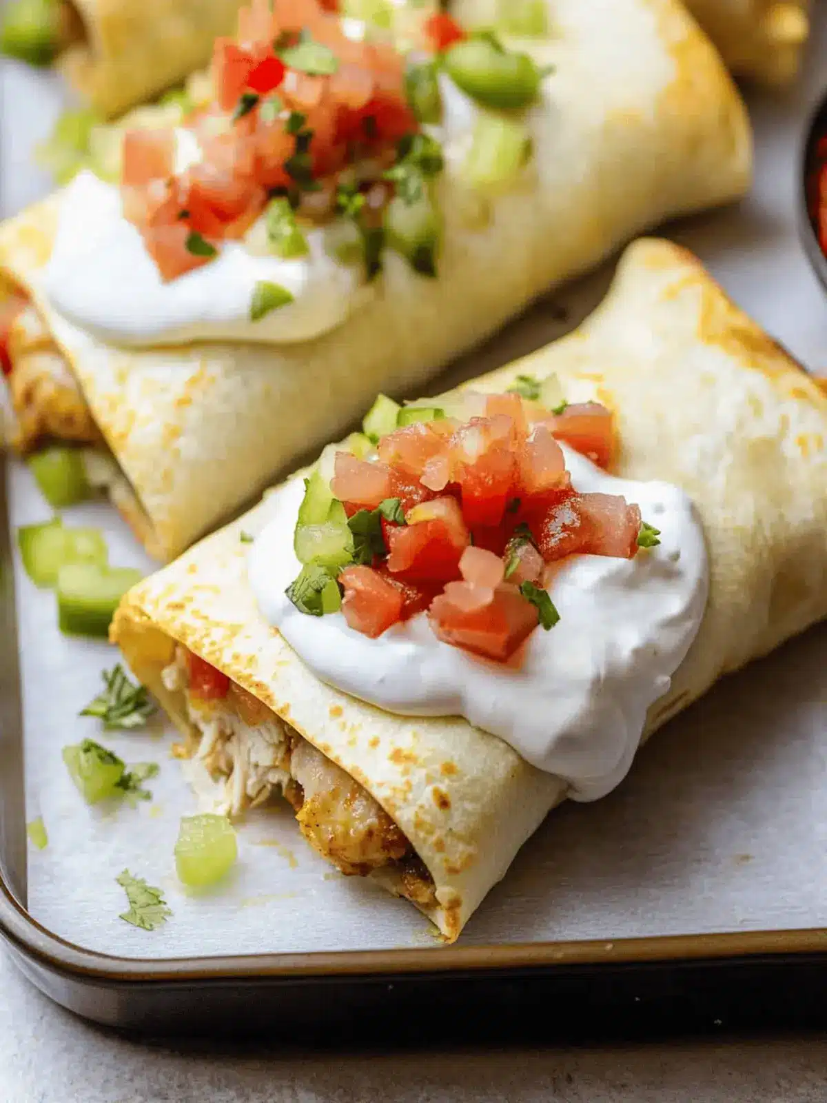 Easy Baked Chicken Chimichangas for a Family Fiesta