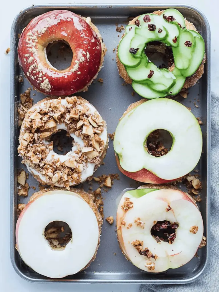 Easy Vegan Apple Ring Sandwiches