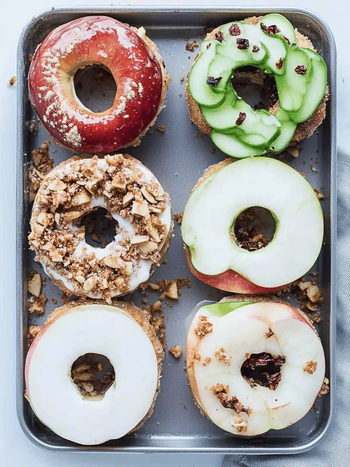 Easy Vegan Apple Ring Sandwiches