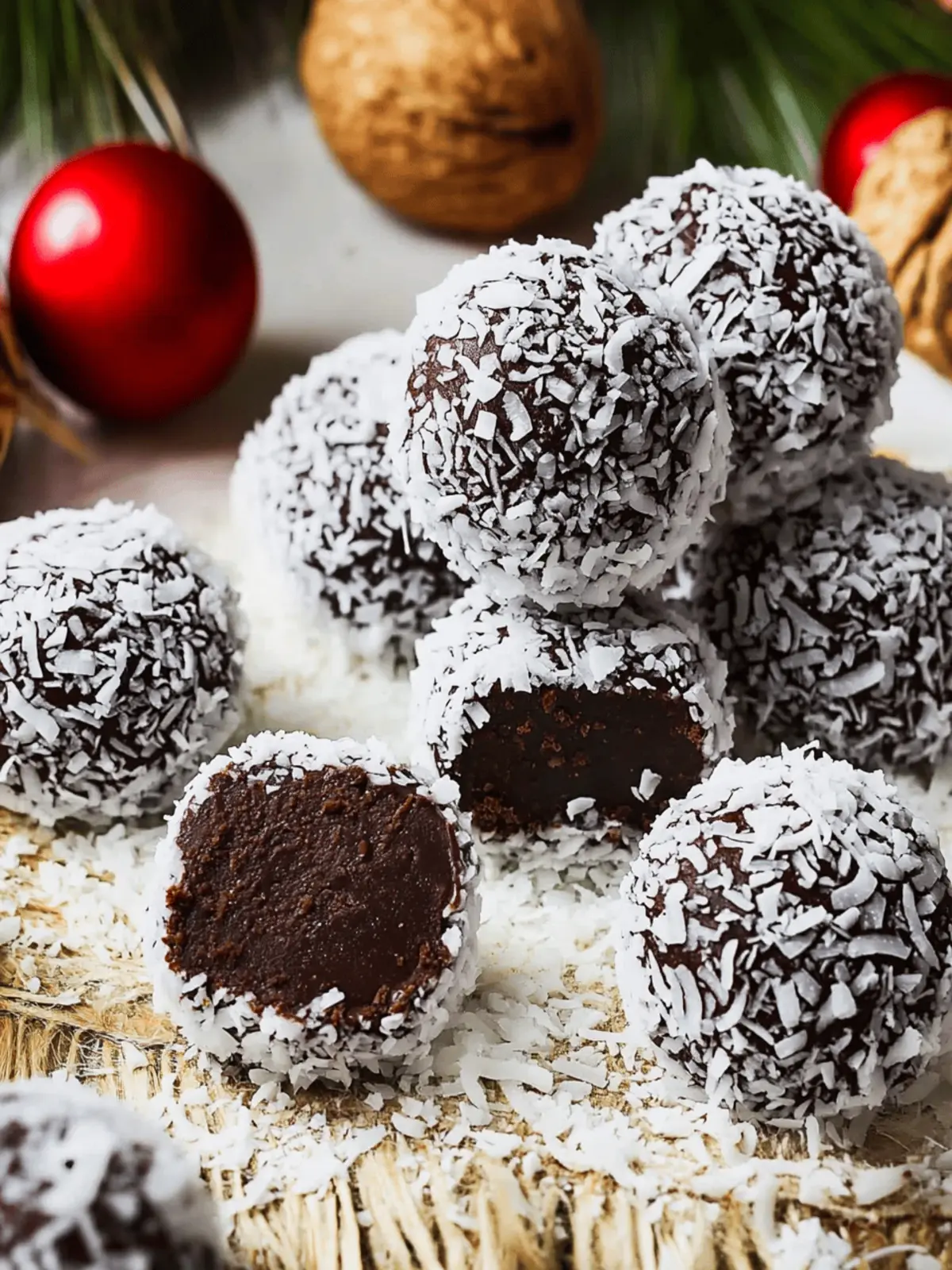 Easy No-Bake Chocolate Coconut Treats