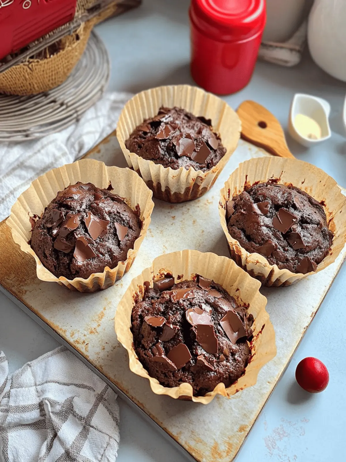 Olympic Village Chocolate Muffins