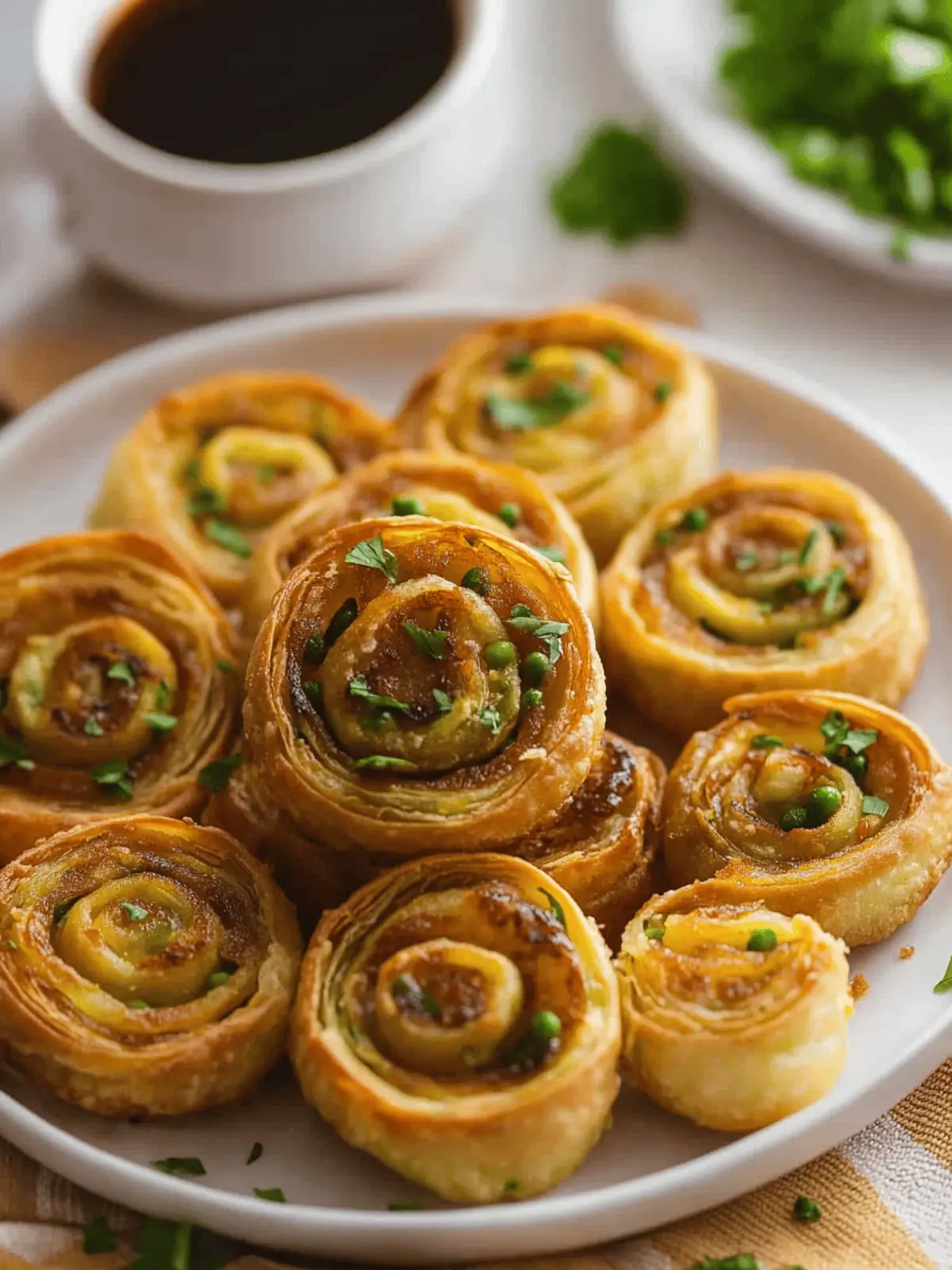 Crispy Potato & Peas Samosa Pinwheels You Must Try Today