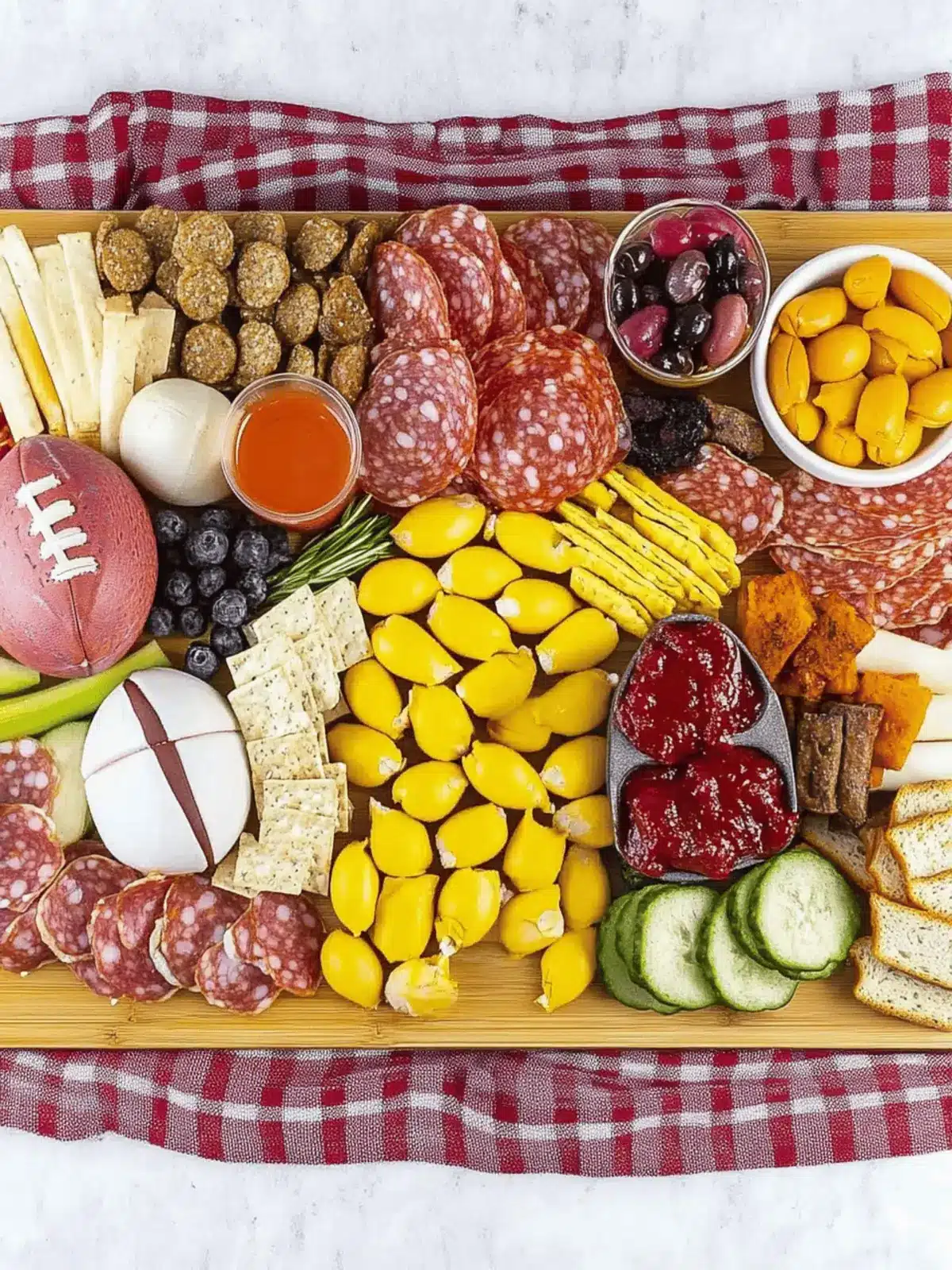 Football Charcuterie Board