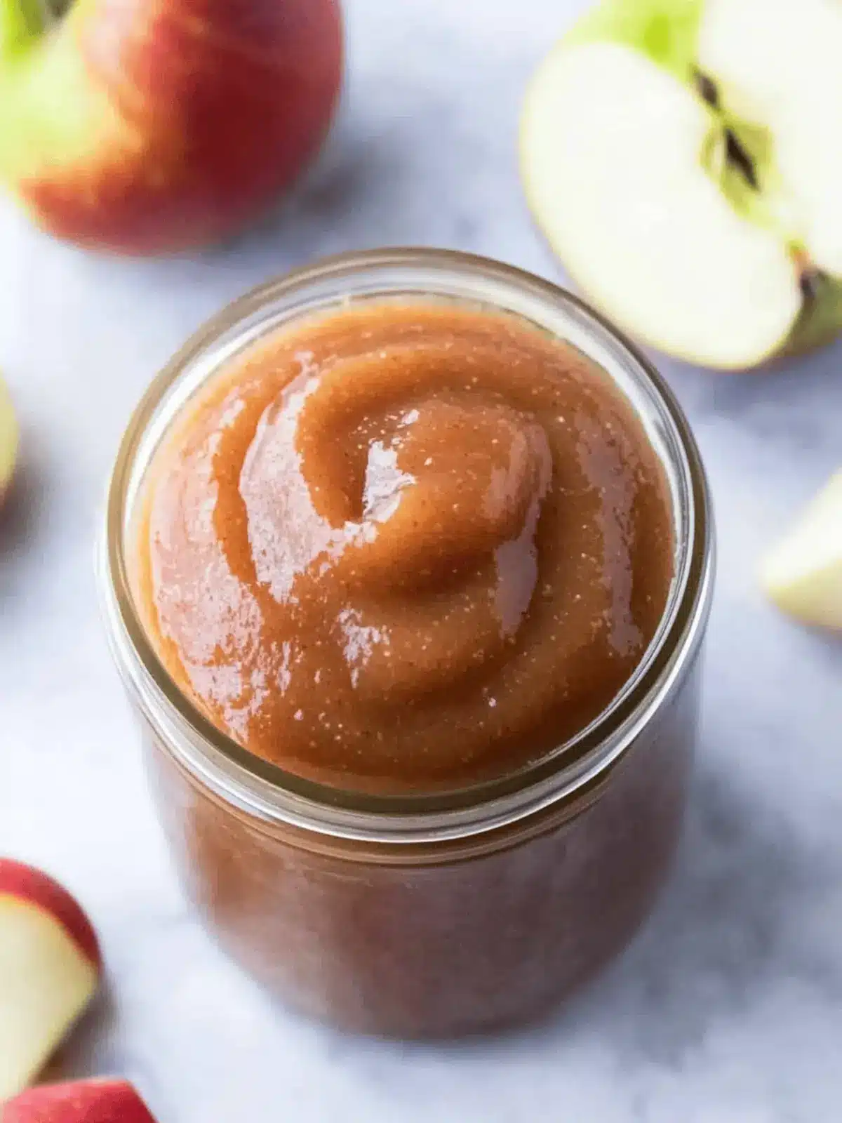 Instant Pot Refined Sugar-Free Apple Butter (No-Peel)