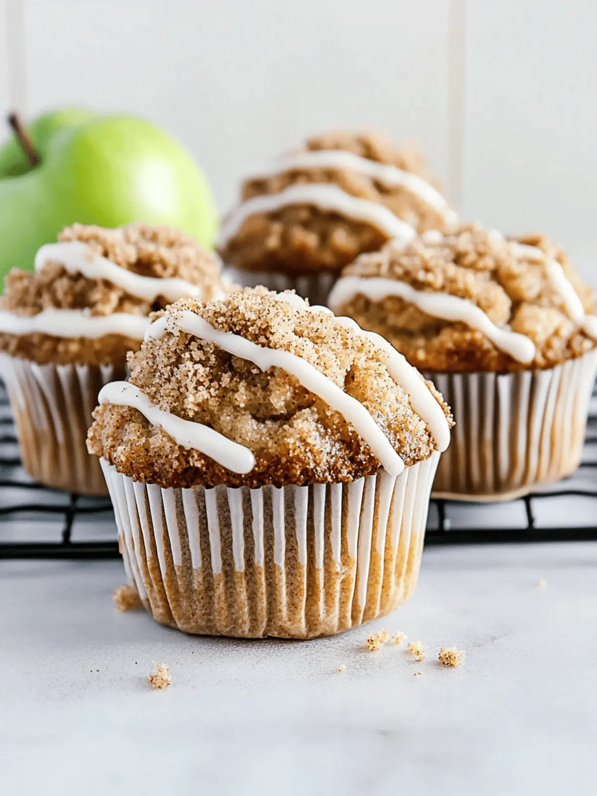 Fluffy Vegan Apple-Cinnamon Muffins (Gluten-Free)