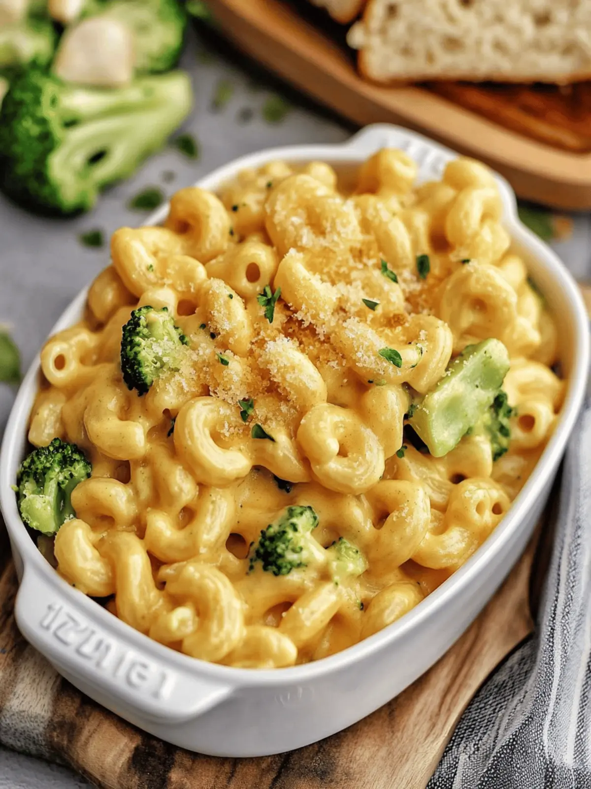 Broccoli Cheddar Mac and Cheese