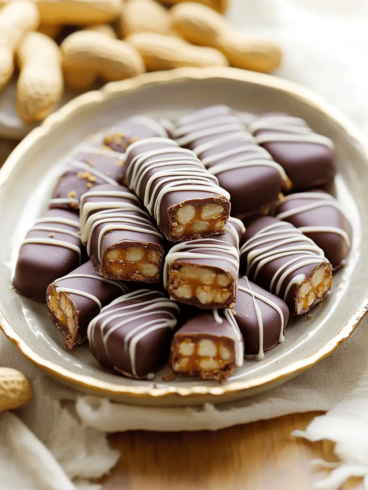 Peanut-Caramel Bars With Chocolate