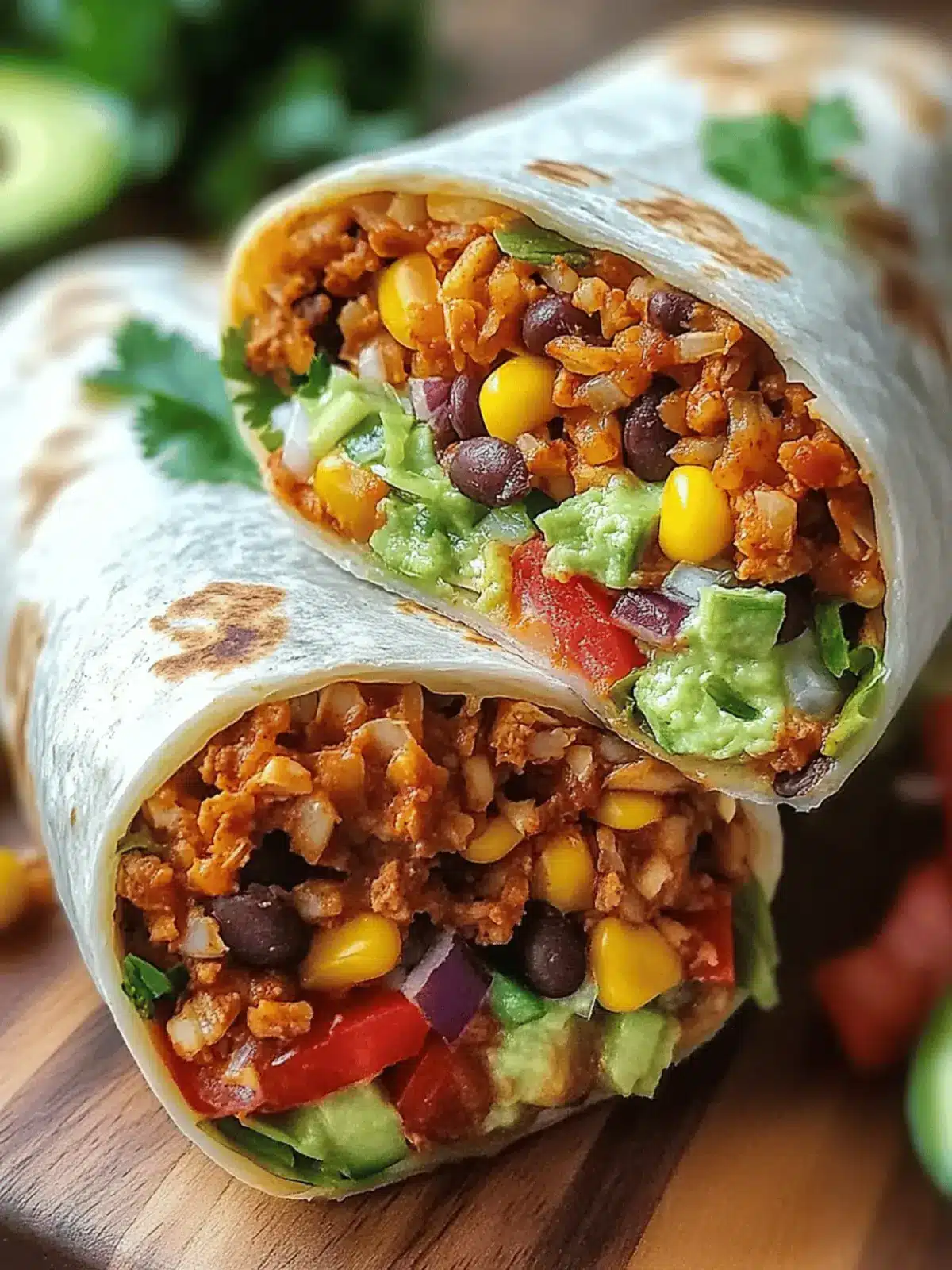 10-Minute Vegan Burrito Wraps