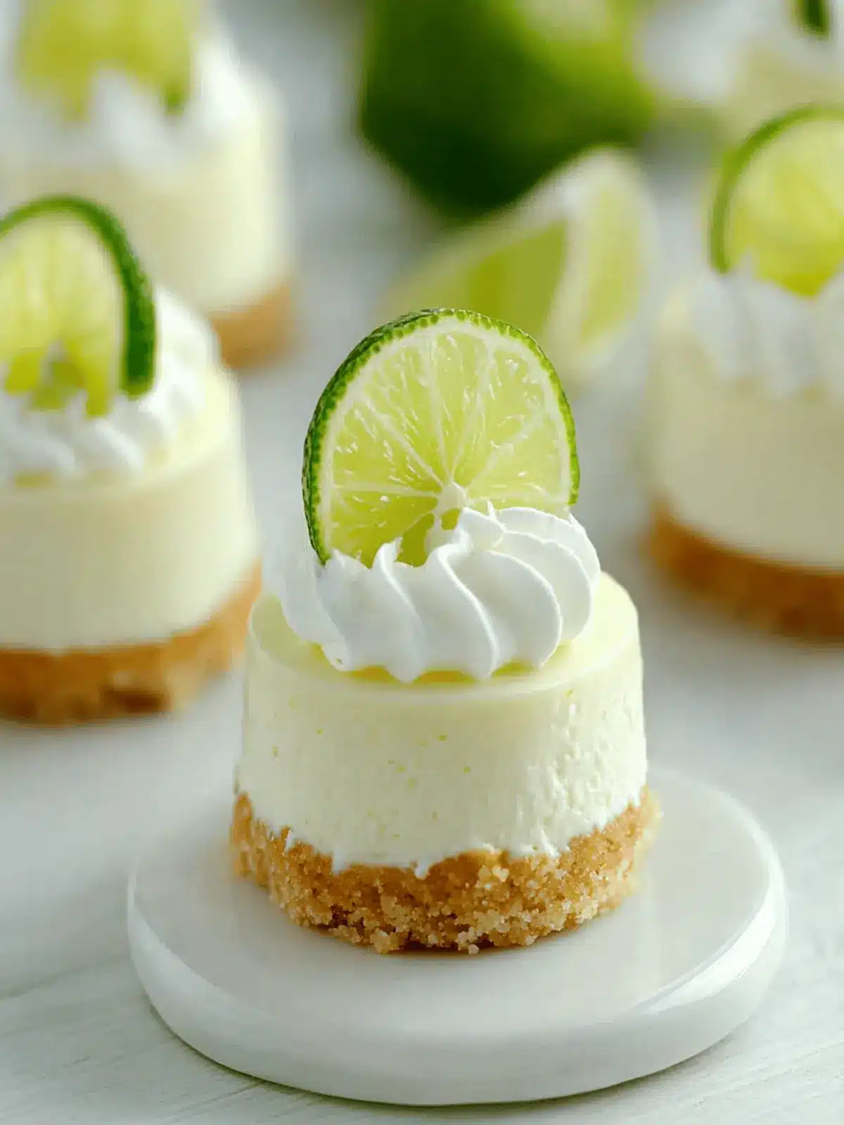 Mini Key Lime Pie Cheesecakes
