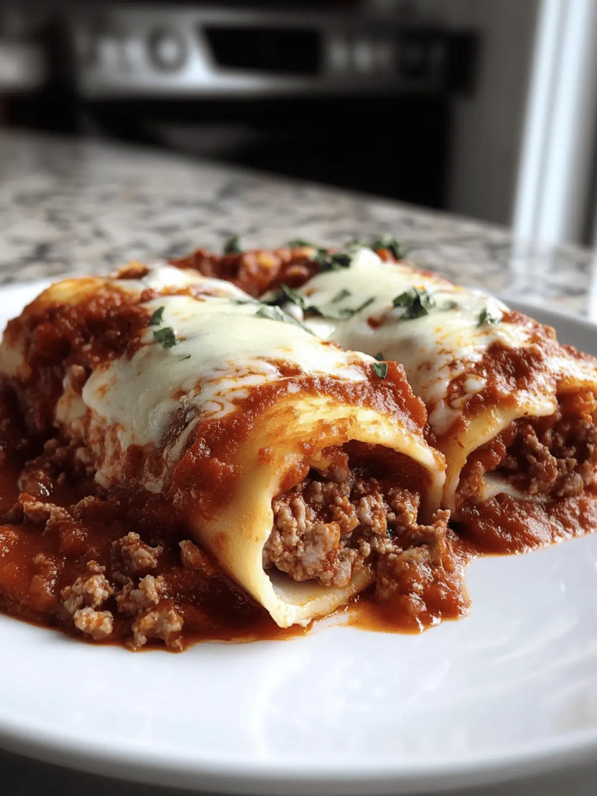 12 Stuffed Manicotti Meat Sauce