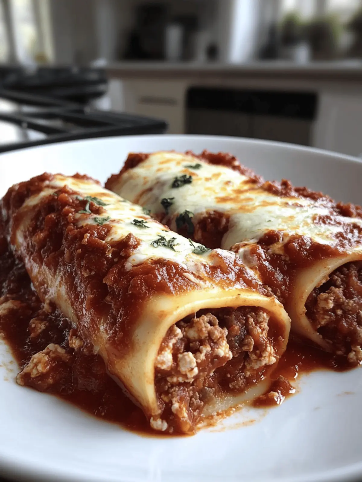 12 Stuffed Manicotti Meat Sauce