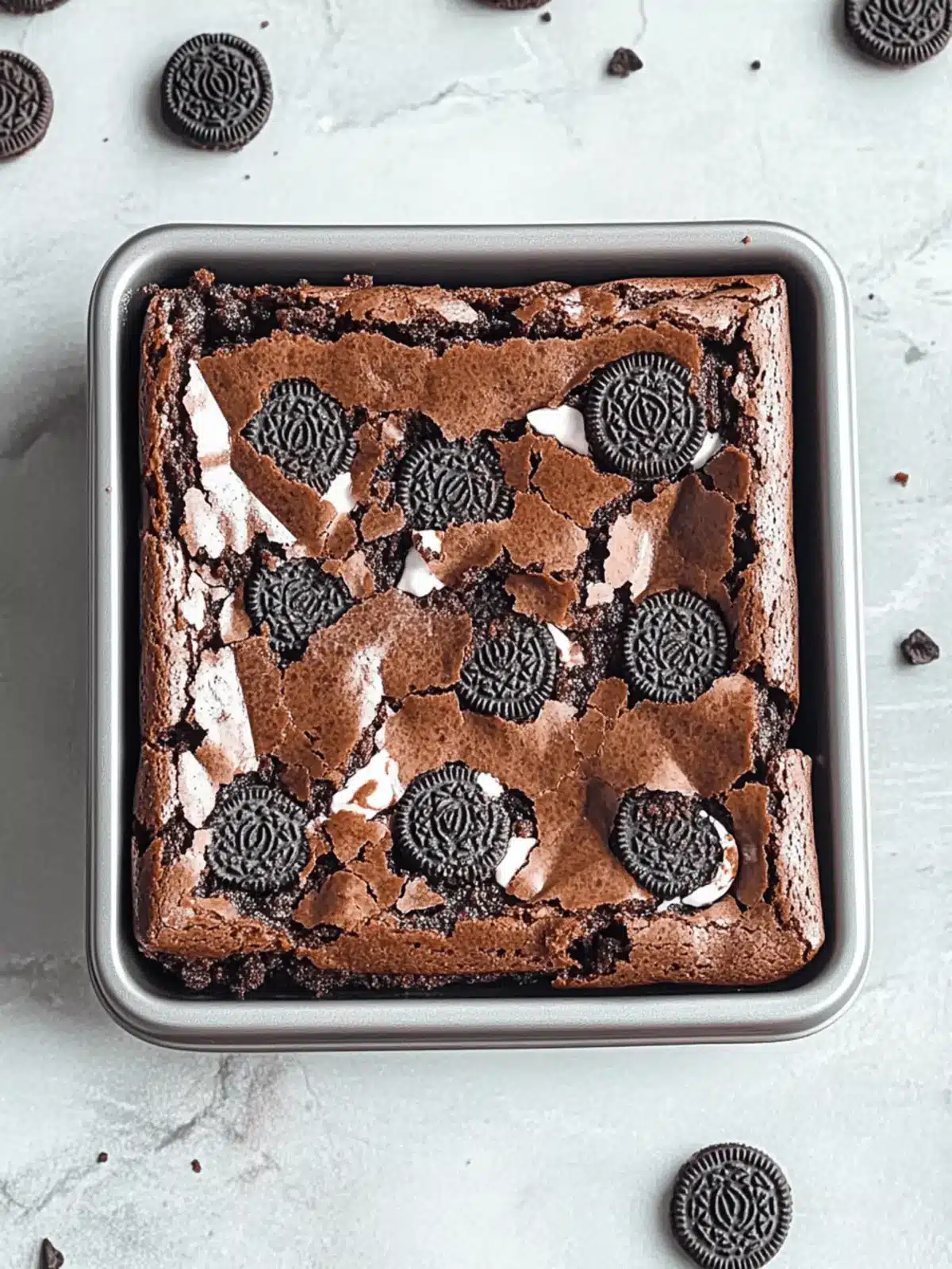 Easy Fudgy Oreo Brownie Recipe