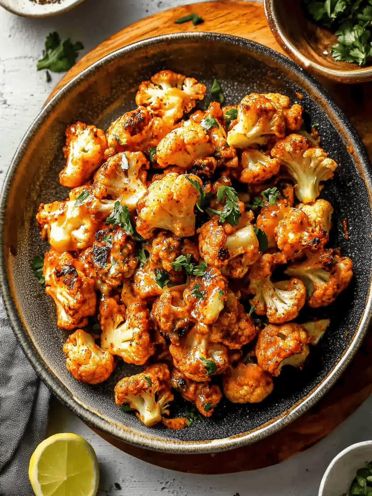 Moroccan Cauliflower with Tahini-Honey