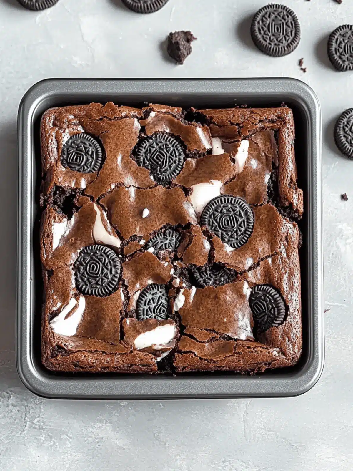 Easy Fudgy Oreo Brownie Recipe