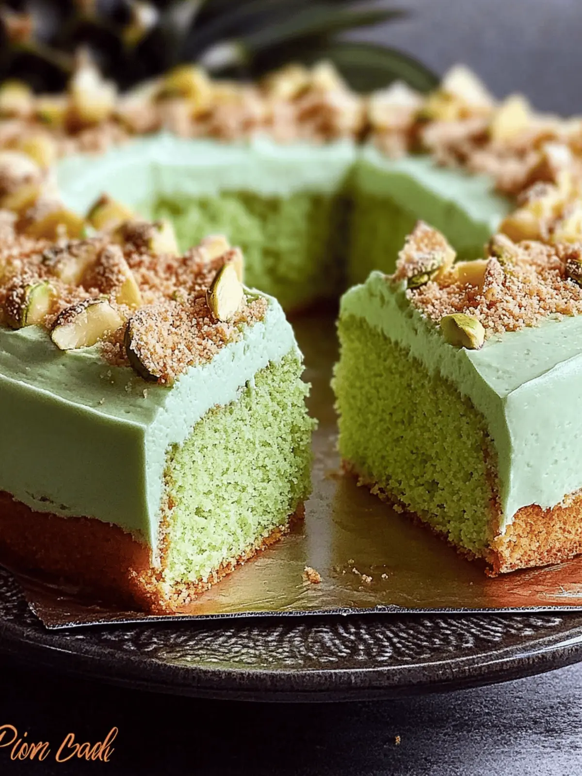 Pistachio Pineapple Cake