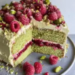 Pistachio Raspberry Cake