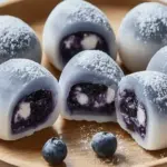 Blueberry Cream Mochi Buns