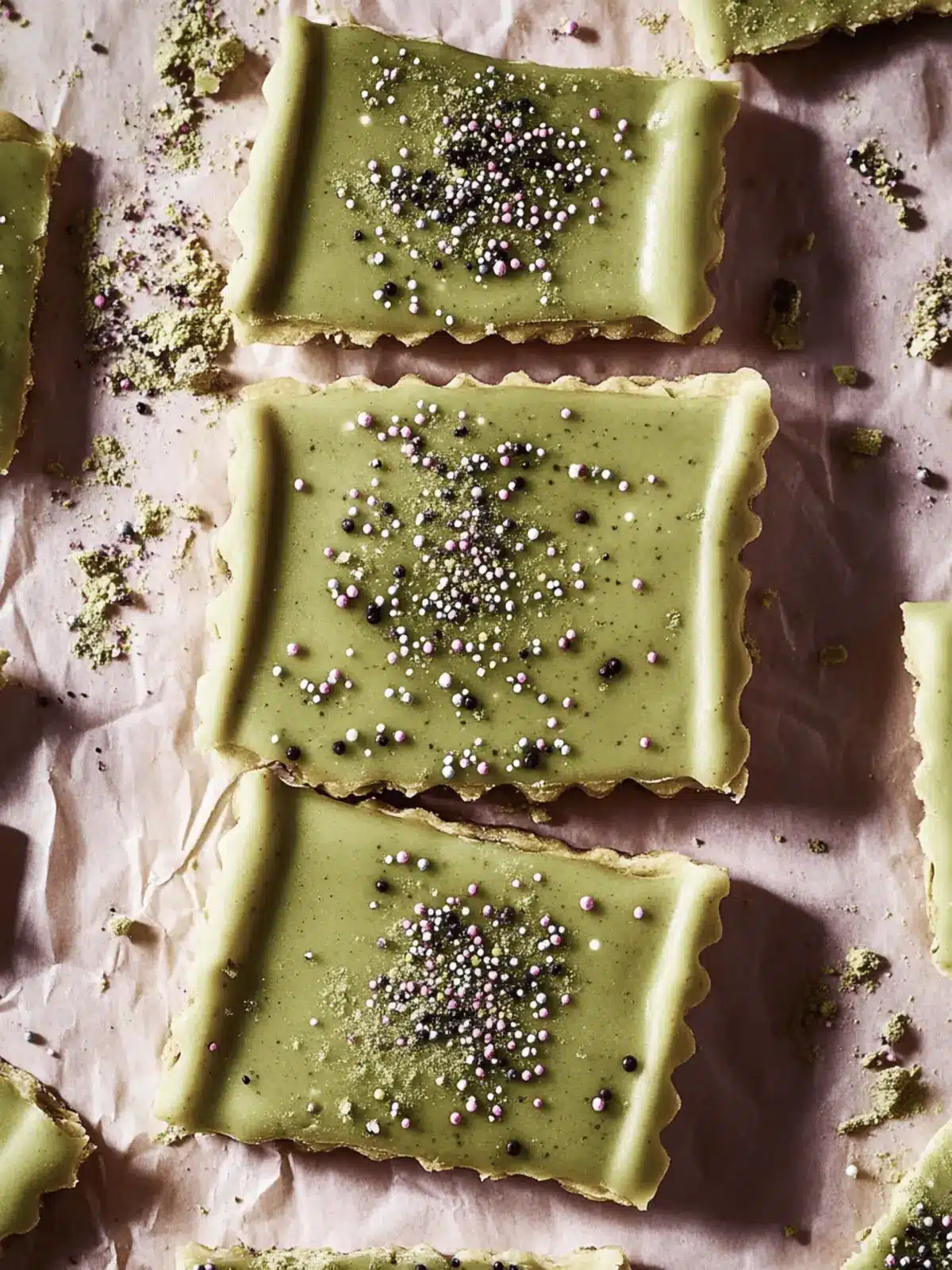 Giant Frosted Matcha Pop Tart