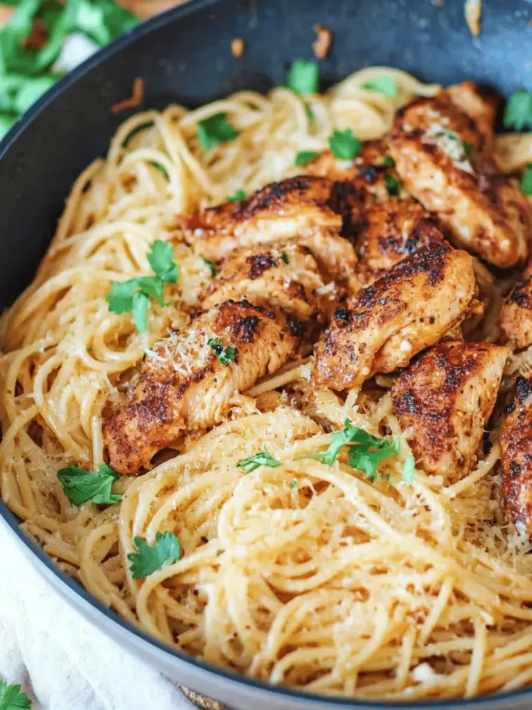 Pasta with Chicken and Garlic