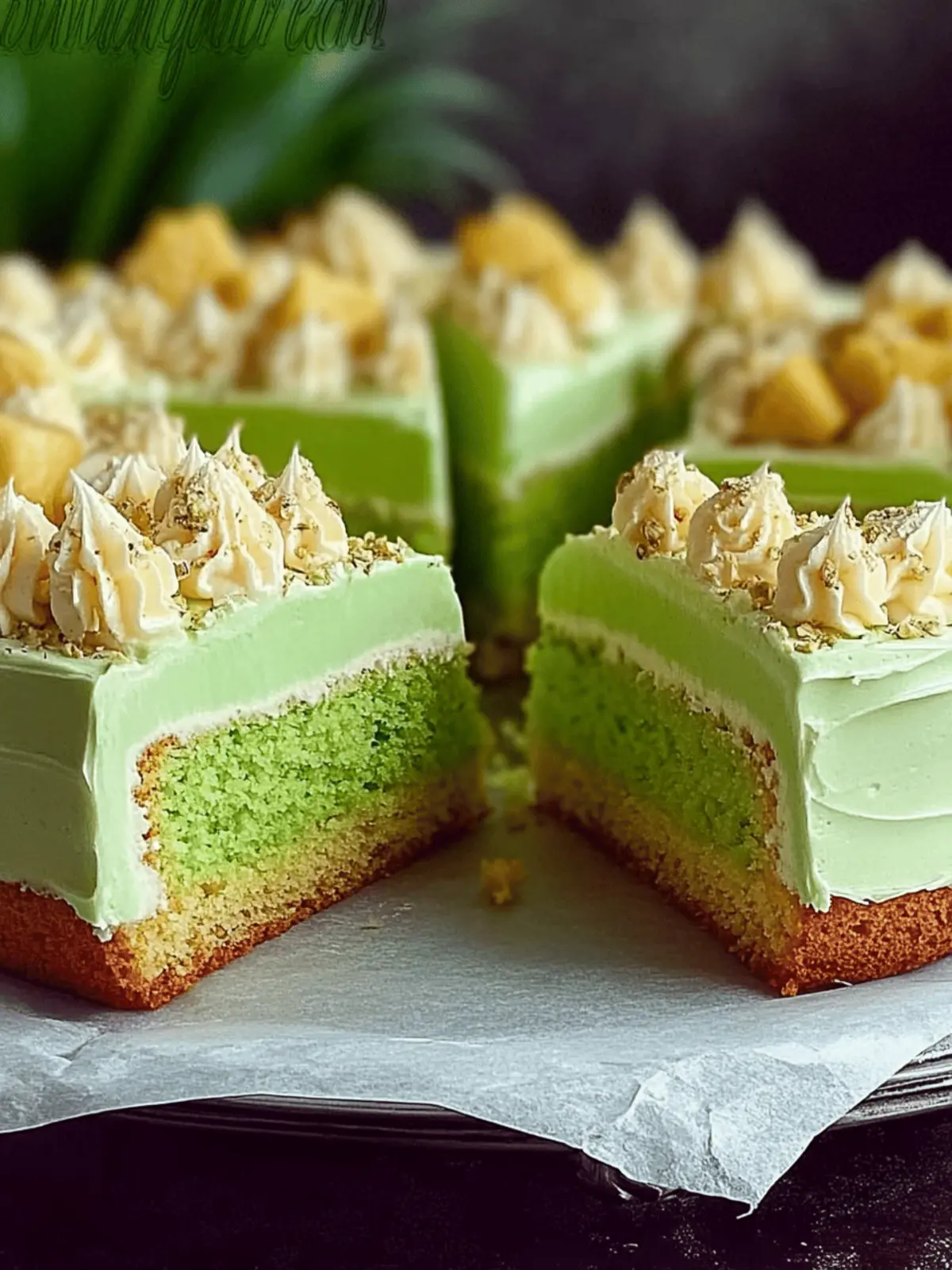 Pistachio Pineapple Cake