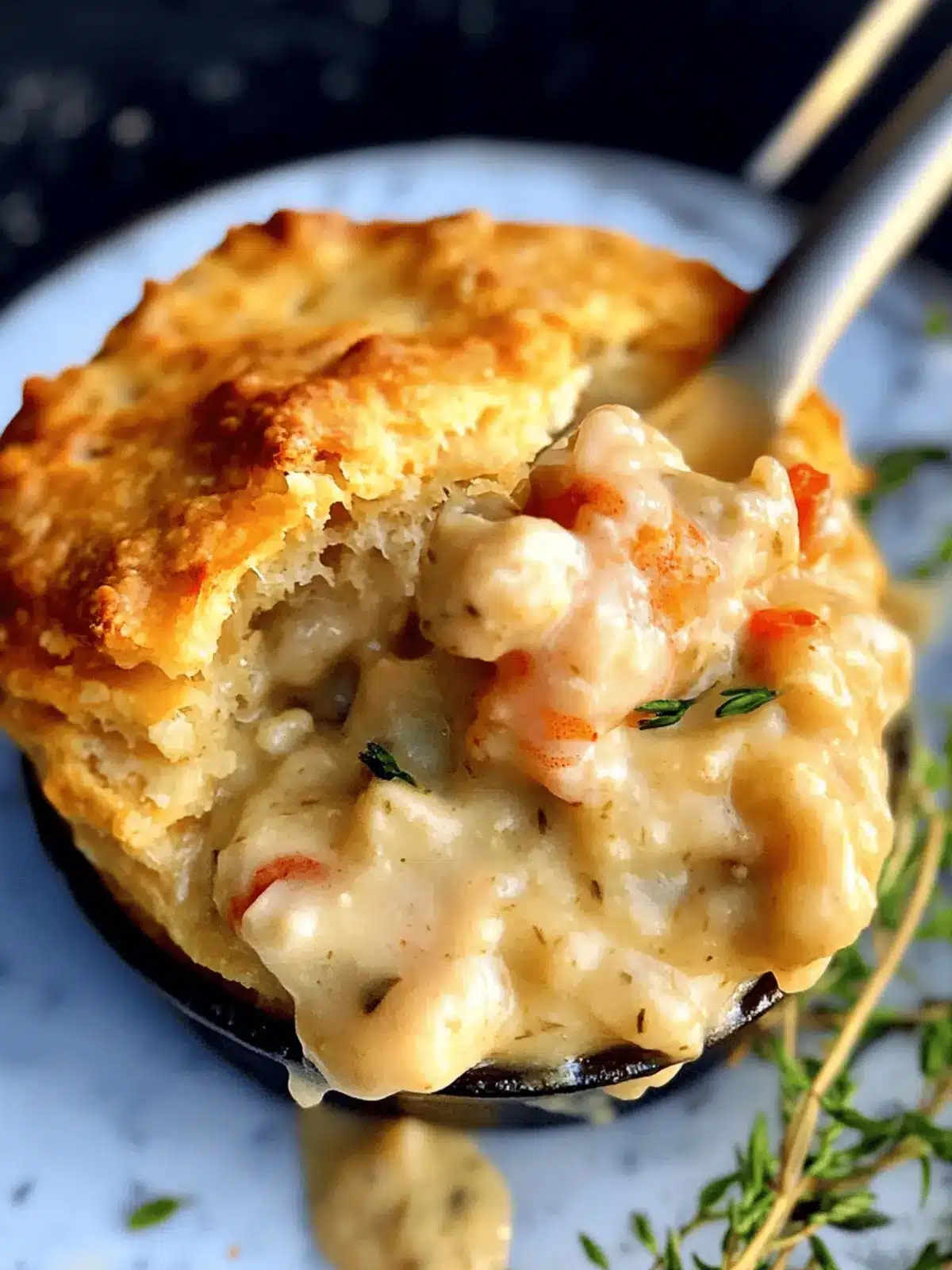 Cheddar Bay Biscuit Seafood Pot Pie
