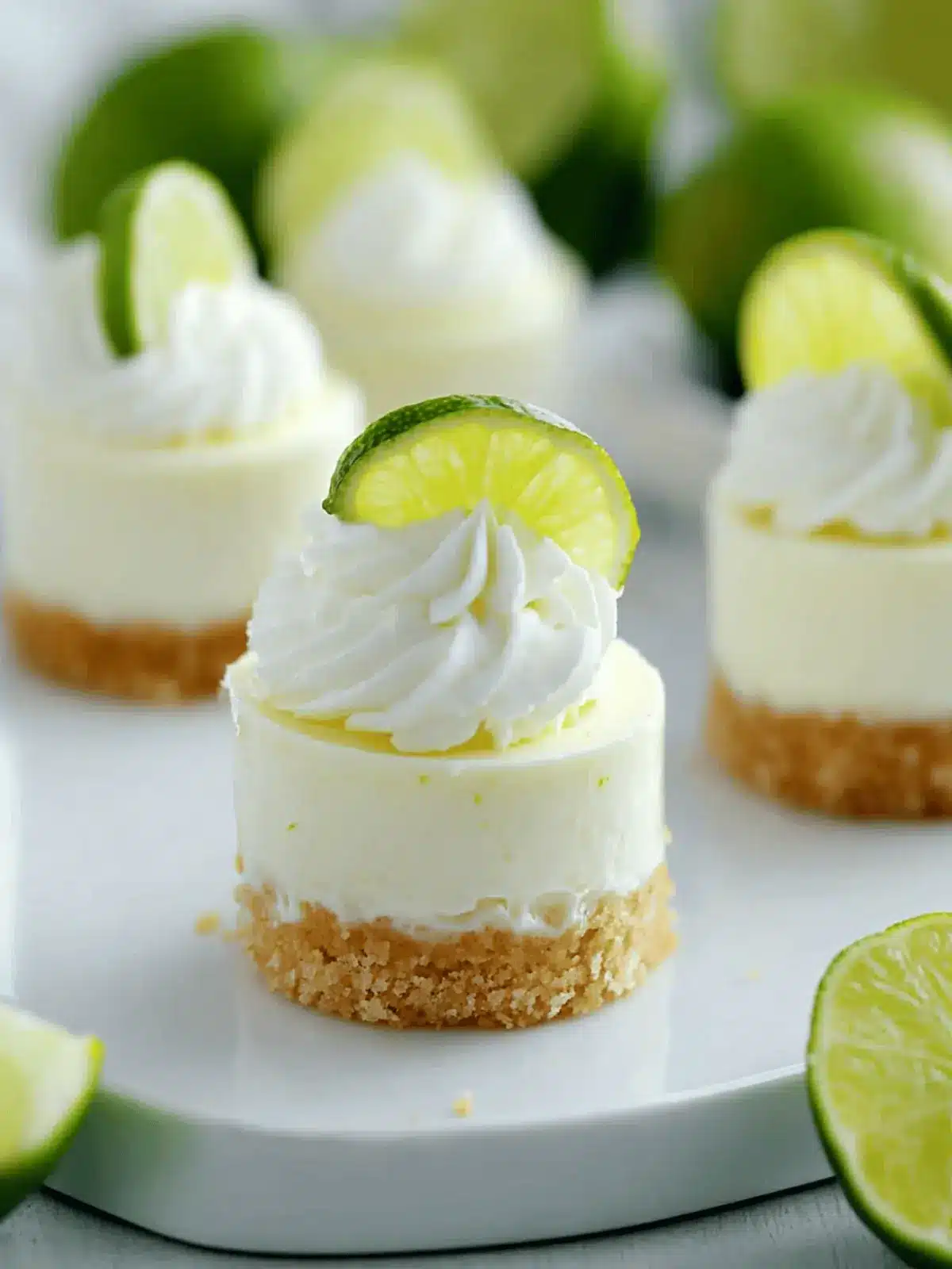 Mini Key Lime Pie Cheesecakes