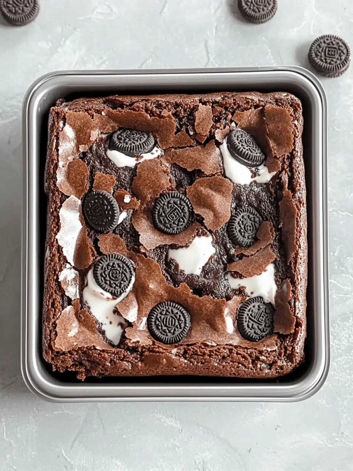 Easy Fudgy Oreo Brownie Recipe