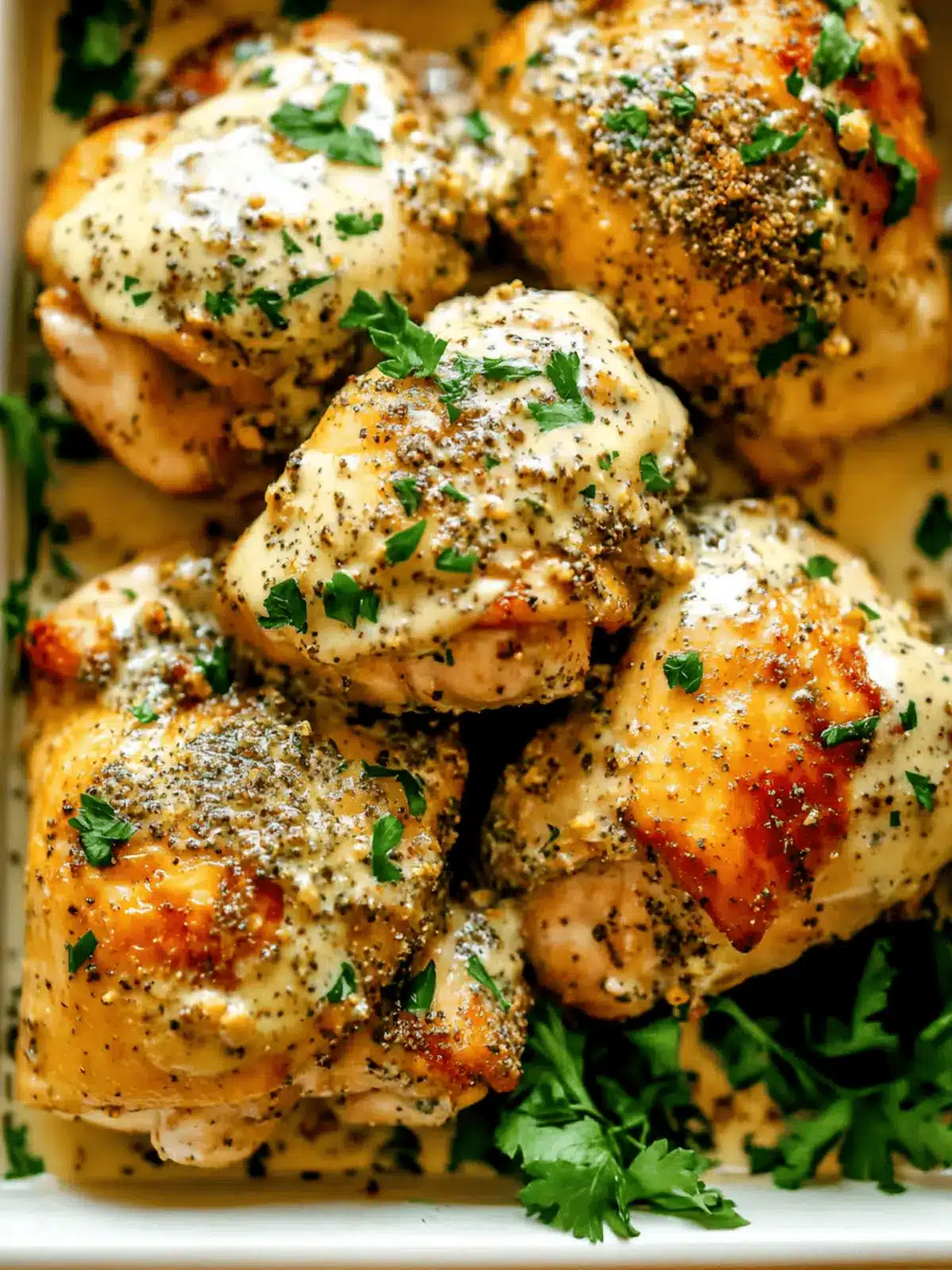 Baked Za'atar Chicken Thighs with Tahini