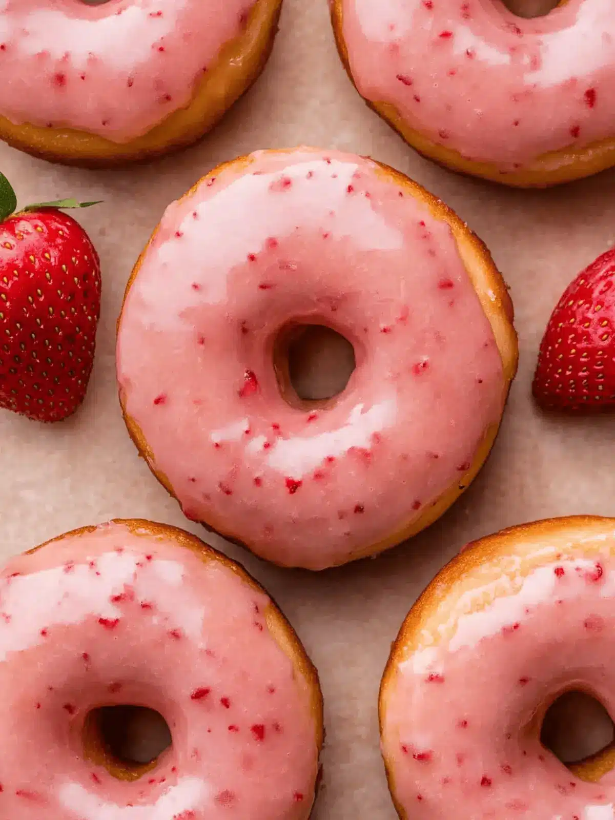 Strawberry Glazed Donuts