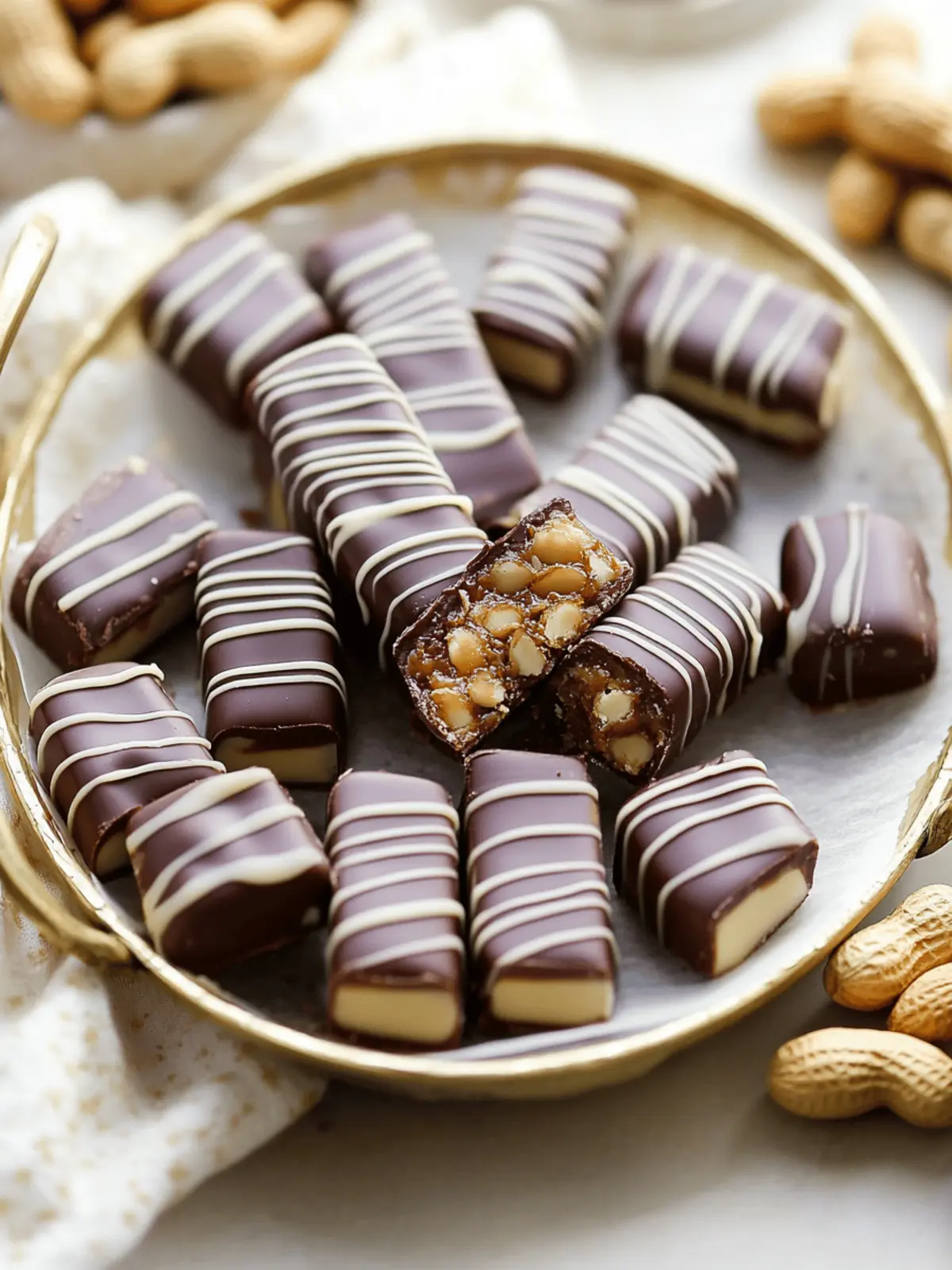 Peanut-Caramel Bars With Chocolate