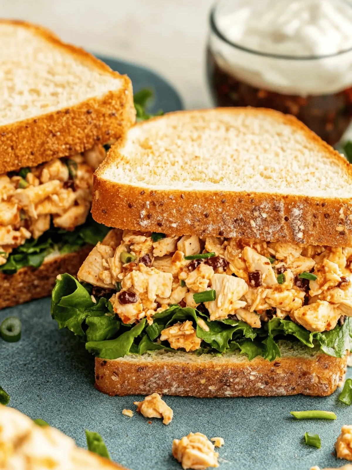 Chicken Salad Sandwich with Chili Crisp
