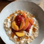 Nourishing and Creamy Peach Oatmeal