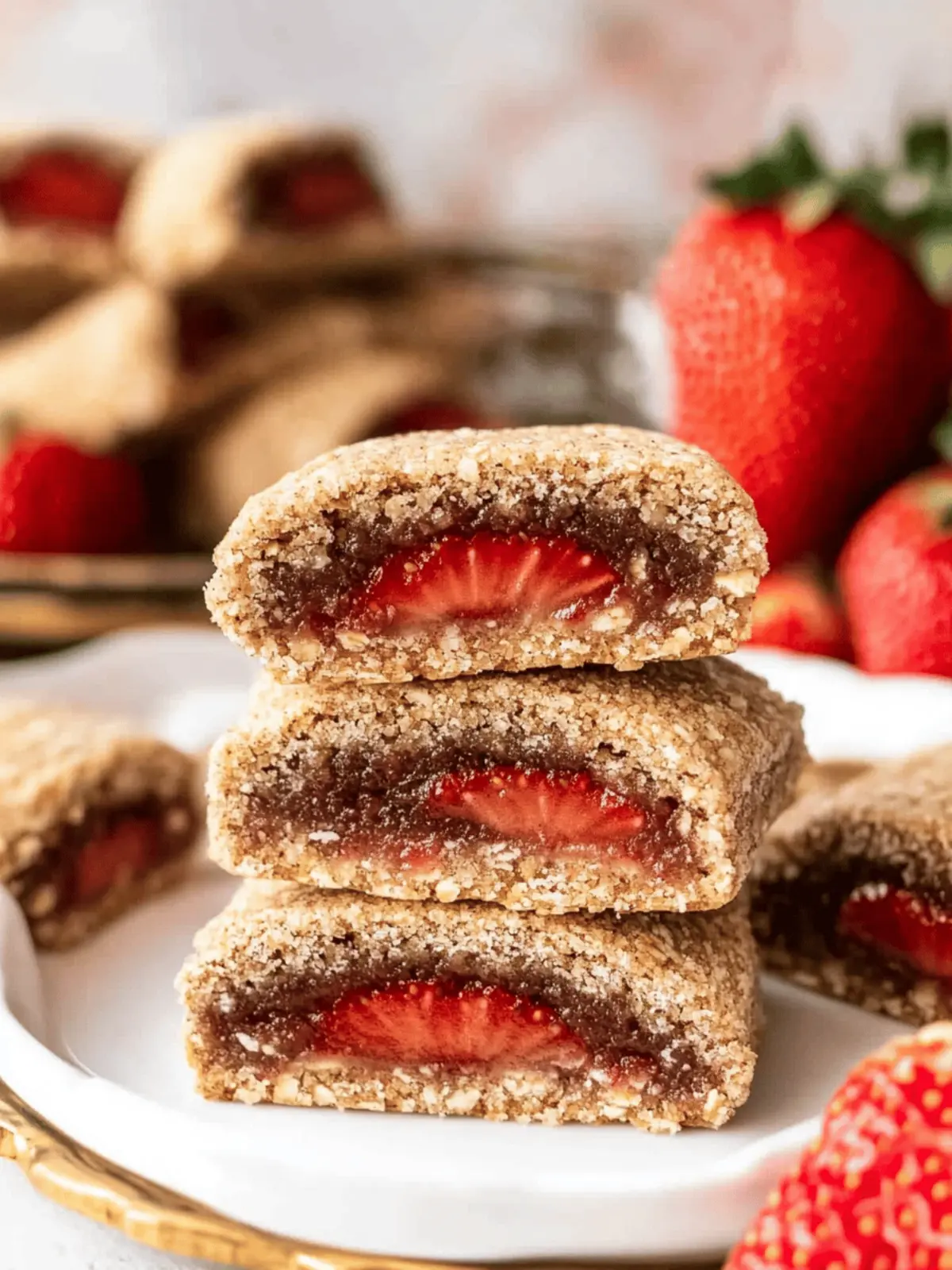 Homemade Strawberry Nutrigrain Bars