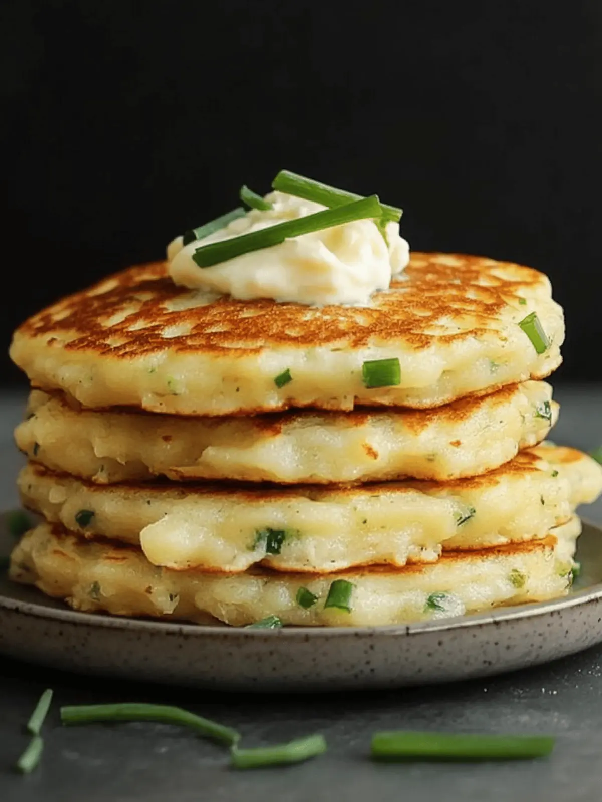 Cheese & Chive Pancakes