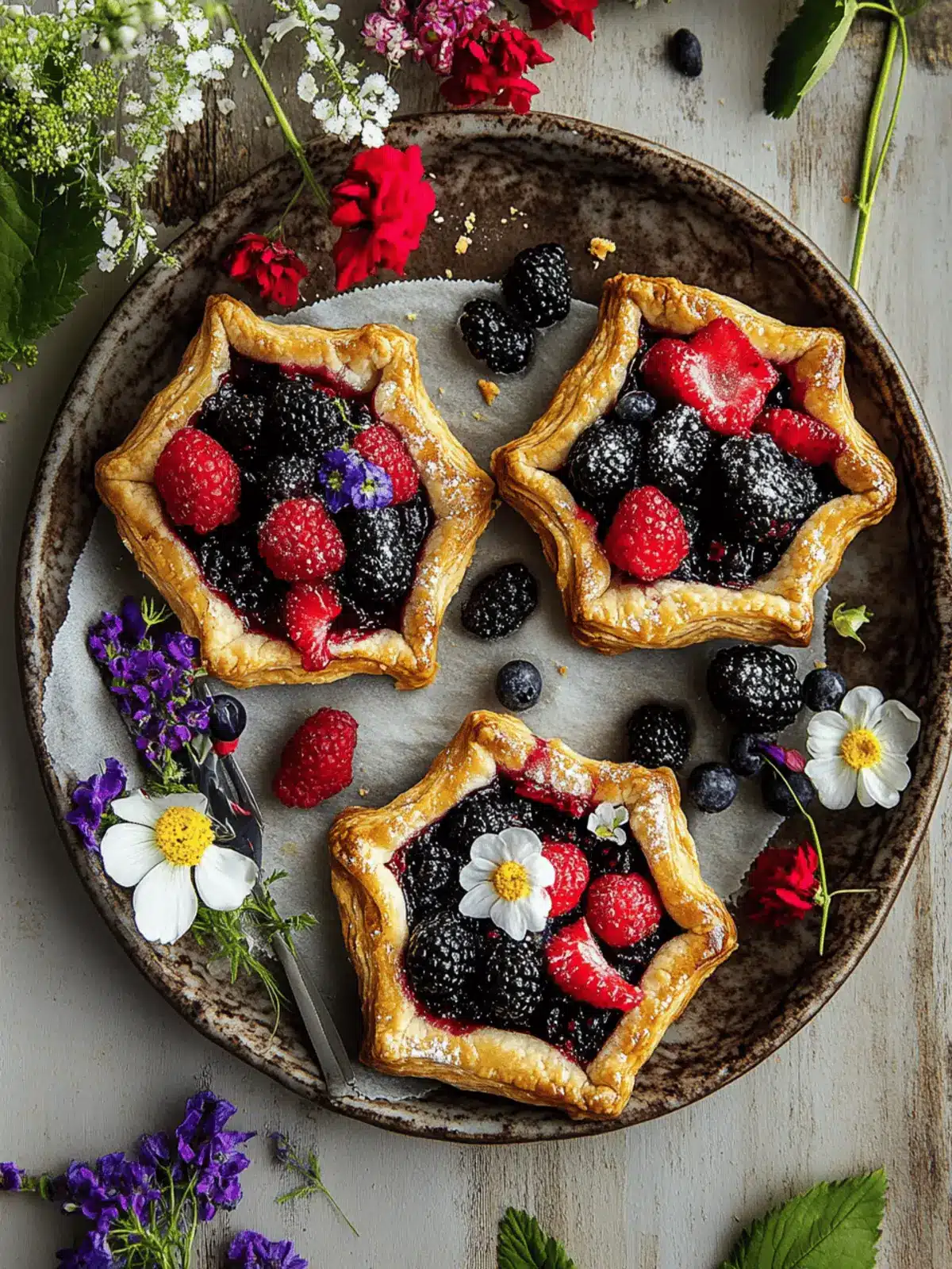 Summer Berry Mini Galettes
