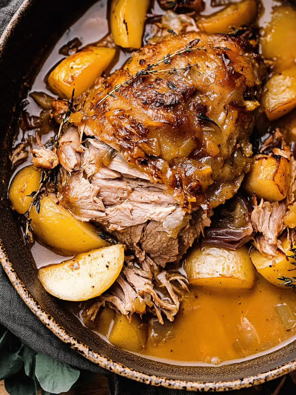 Apple Cider Braised Pork Shoulder
