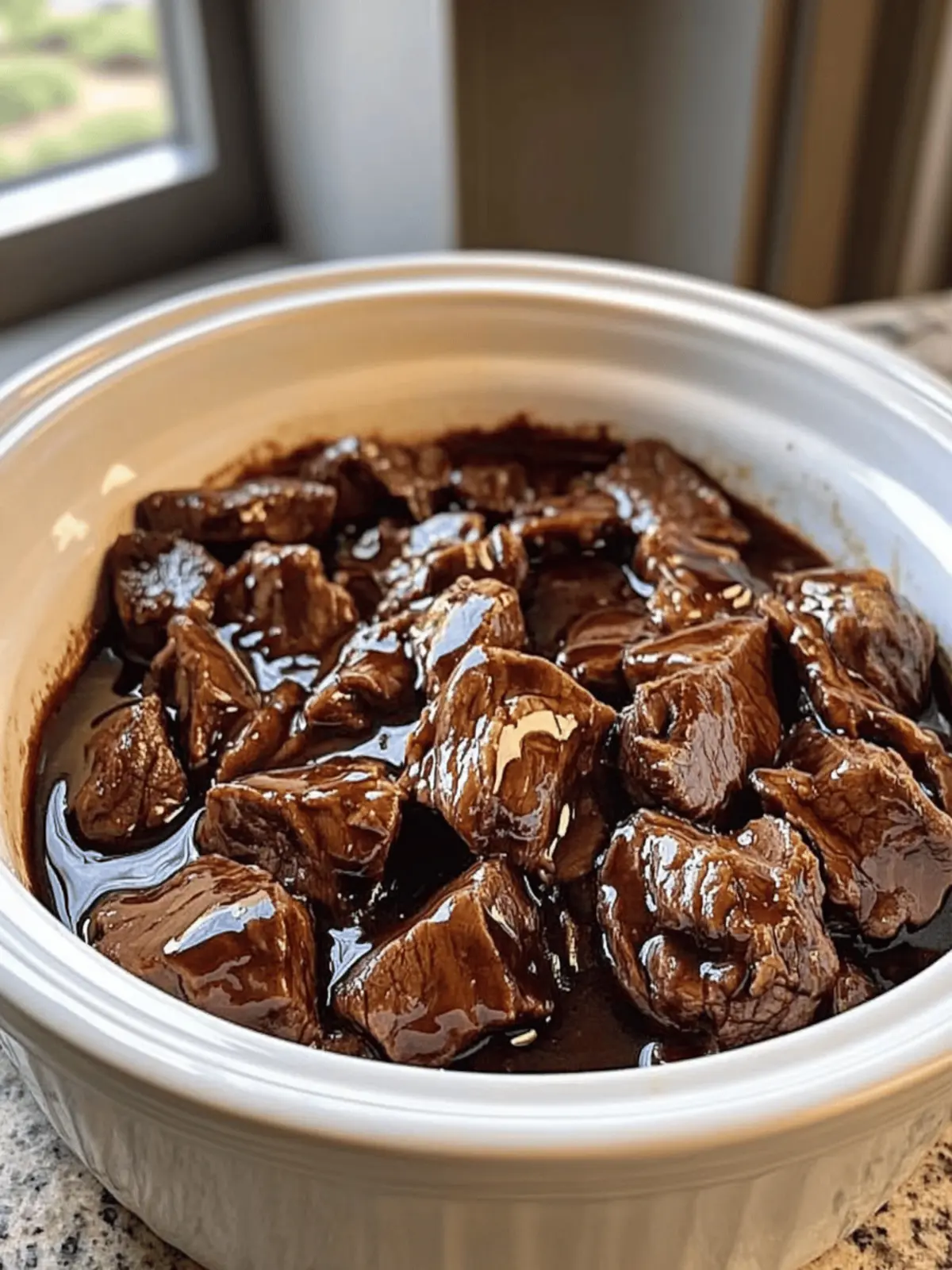 Slow Cooker Rosemary Balsamic Beef