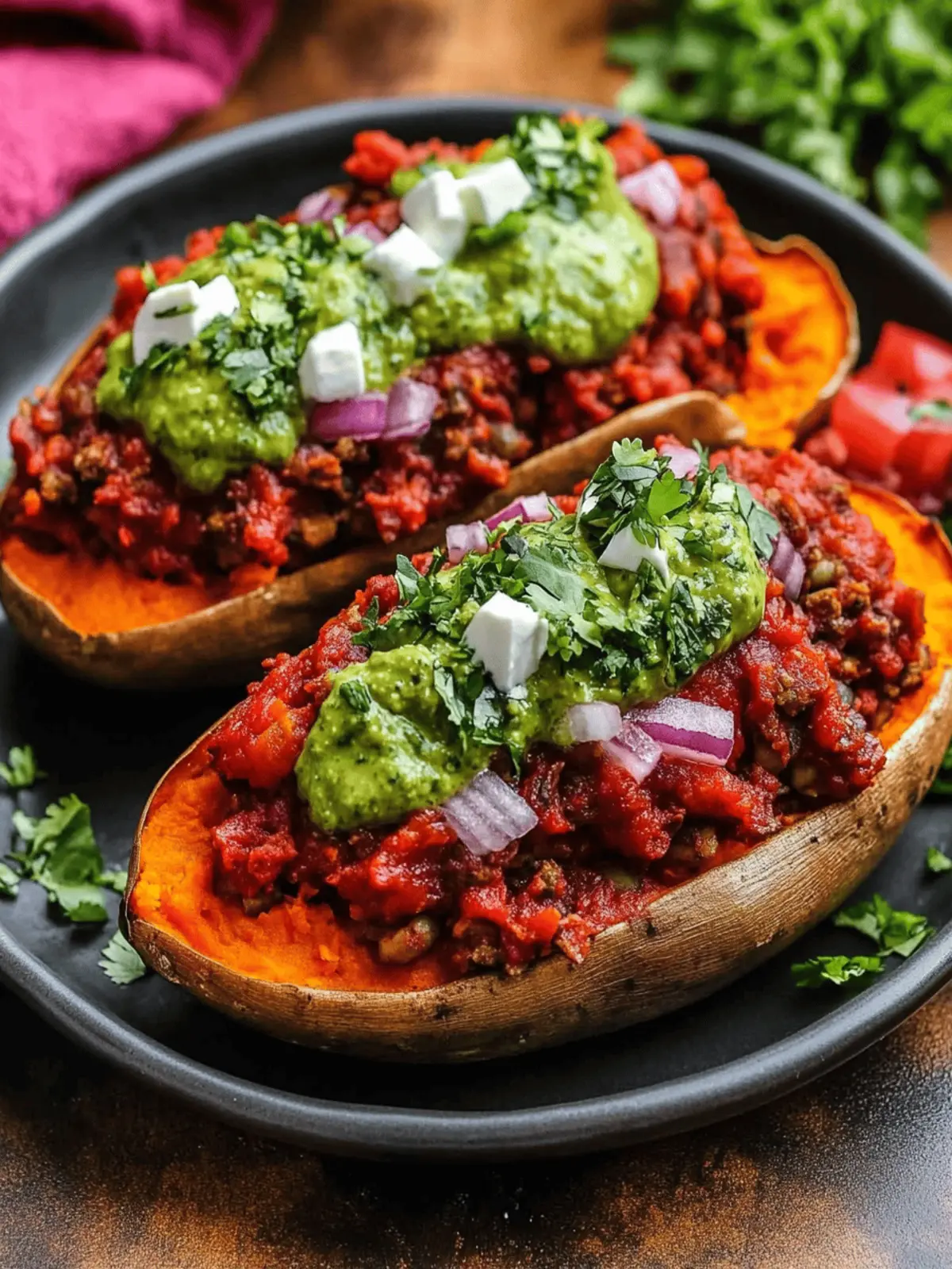 Easy Taco Stuffed Sweet Potatoes