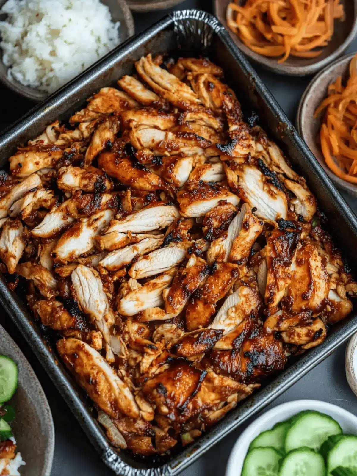Korean BBQ Chicken with Leftover Rotisserie Chicken