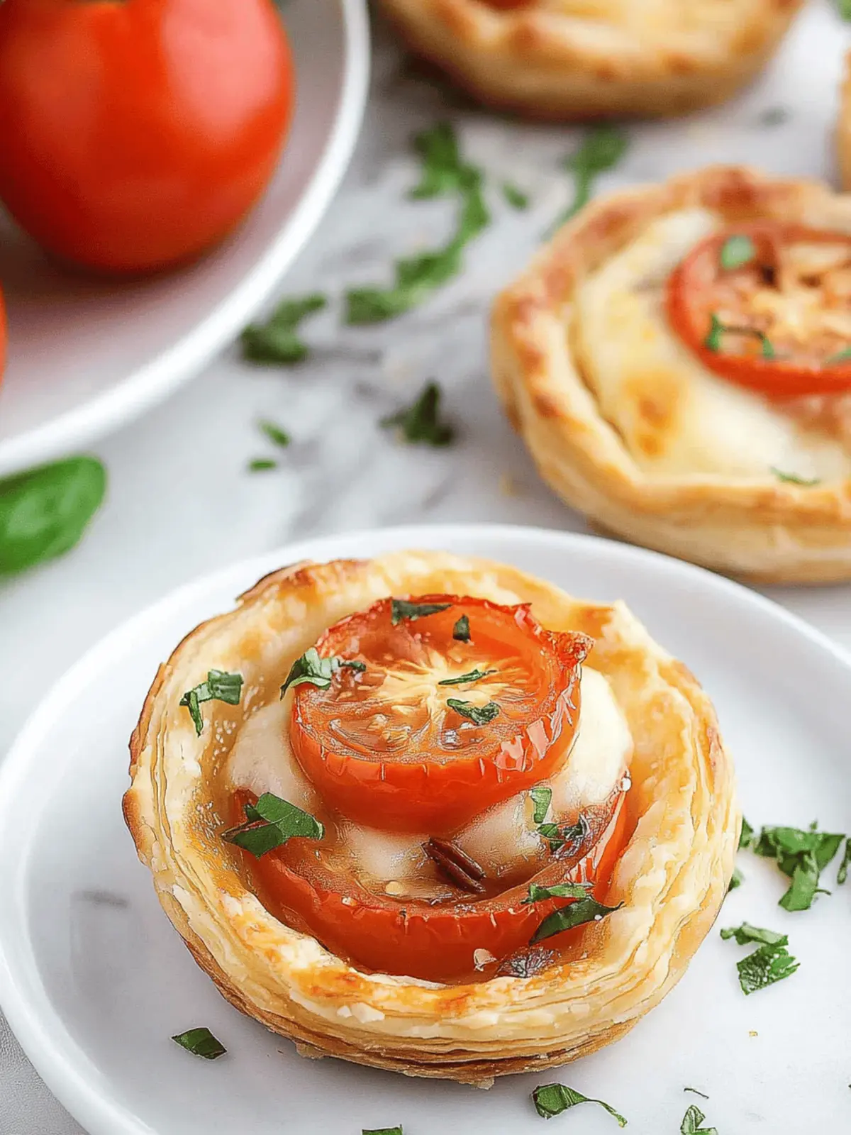 Irresistibly Easy Mini Tomato Tarts with Puff Pastry Delight 5 Easy Mini Tomato Tarts with Puff Pastry