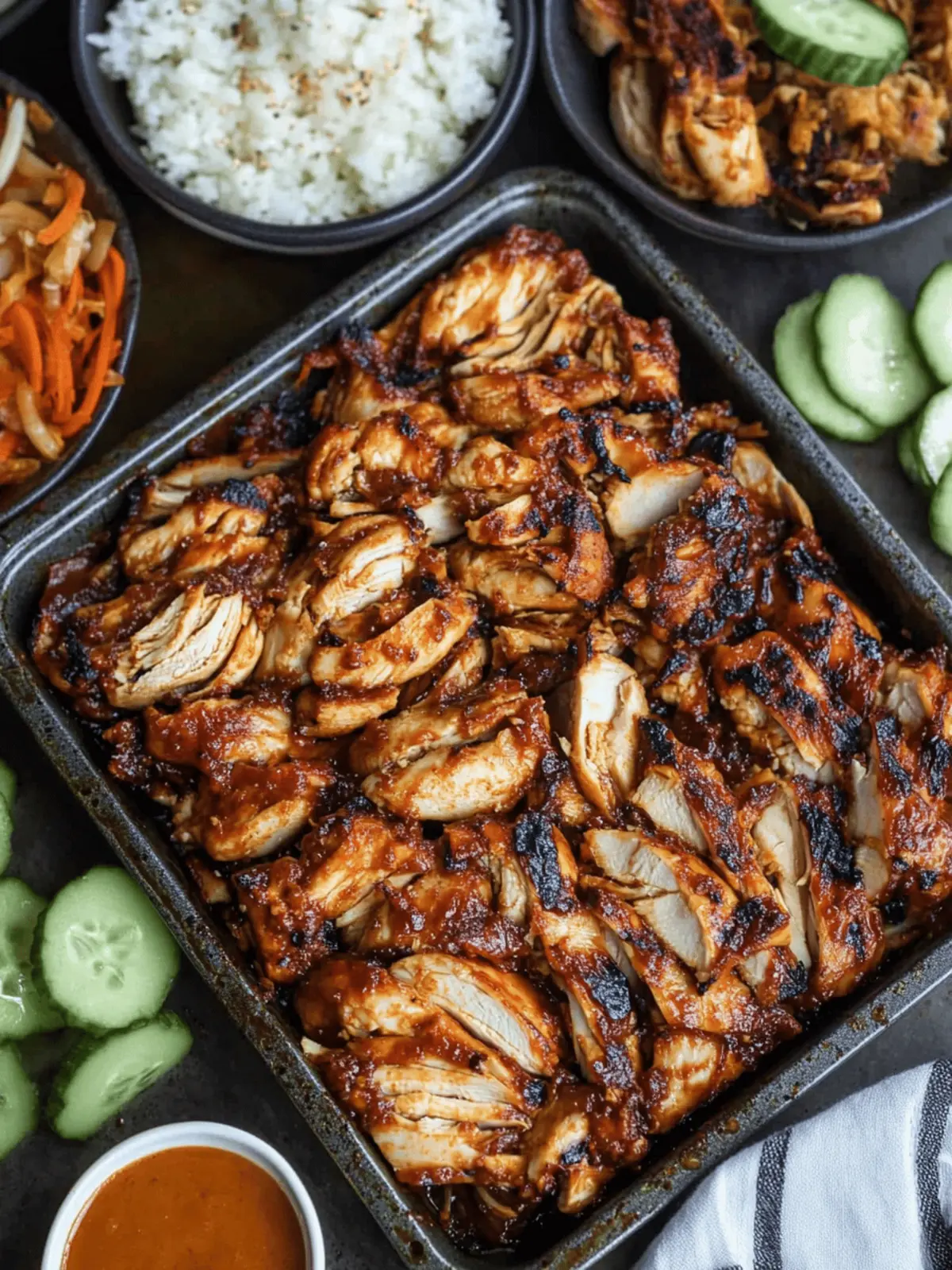 Korean BBQ Chicken with Leftover Rotisserie Chicken