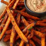 Baked Carrot Fries with Paprika Garlic Aioli