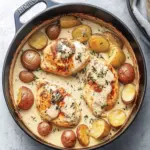 Chicken and Potatoes with Dijon Cream Sauce