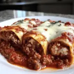 12 Stuffed Manicotti Meat Sauce