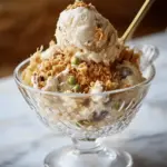 Kataifi Ice Cream with Mastiha Syrup