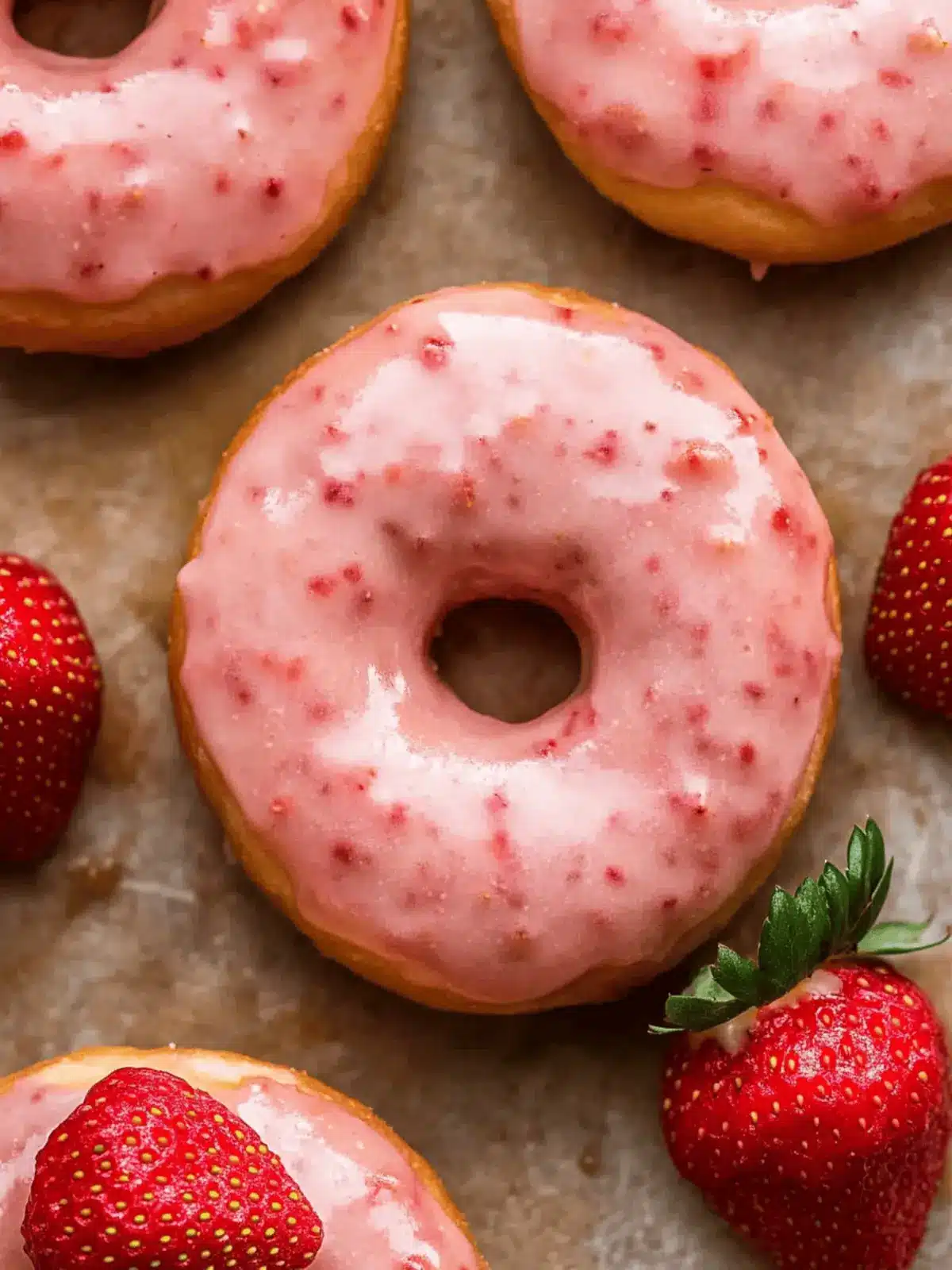 Strawberry Glazed Donuts