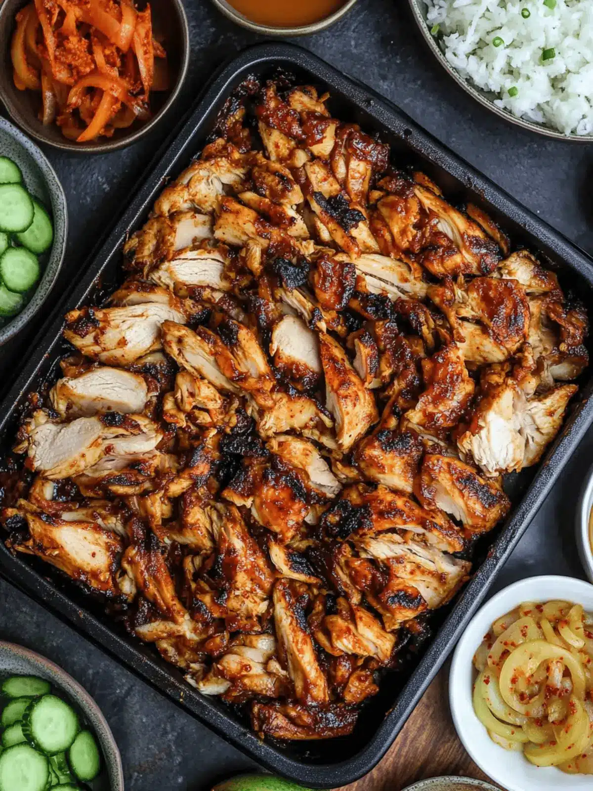 Korean BBQ Chicken with Leftover Rotisserie Chicken
